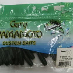 Силикон GARY YAMAMOTO 40-20-194 SINGLE TAIL 4 .WATERMELON/BLACK FLK