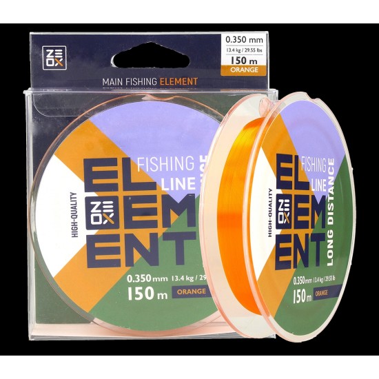 Волосінь Zeox Element Long Distance 150m 0.285mm Orange