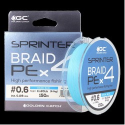 Рибальський шнур GC Sprinter PE X4 150 Blue #1.5 / 0.205мм