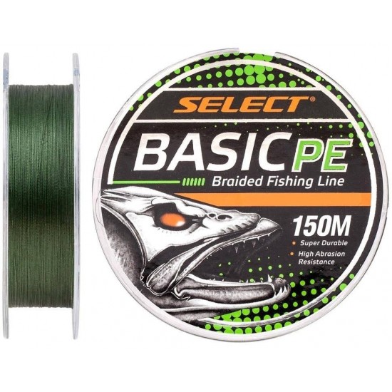 Рибальський шнур Select Basic PE Dark Green 150 м 0.18 мм / #1.5