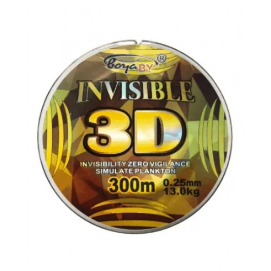 Волосінь Boya By INVISIBLE 3D 300м 0.35мм , 22кг