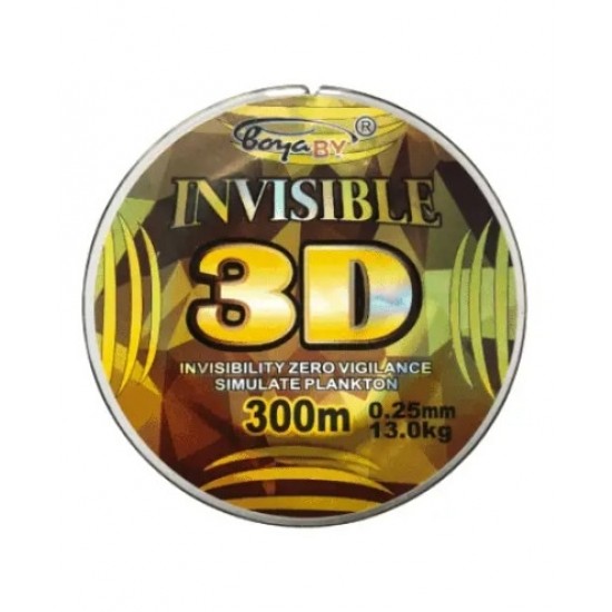 Волосінь Boya By INVISIBLE 3D 300м 0.40мм , 25кг