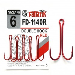 Гачки двійники Fanatik FD-1140R № 1/0 (4шт)