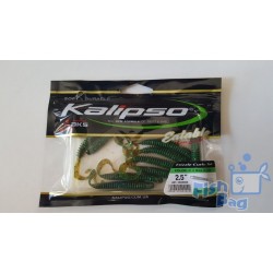 Силікон Kalipso Frizzle Curly Tail 2.5 ; Motor Oil Green