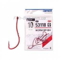 Гачки ОWNER 53118 Worm SP-BH No10