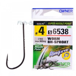 Гачки OWNER Worm BH-Sproat №4