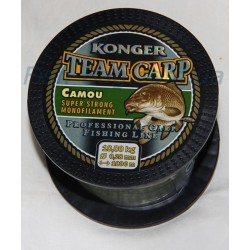 TEAM CARP CAMOU DARK 0.25 mm/1000m